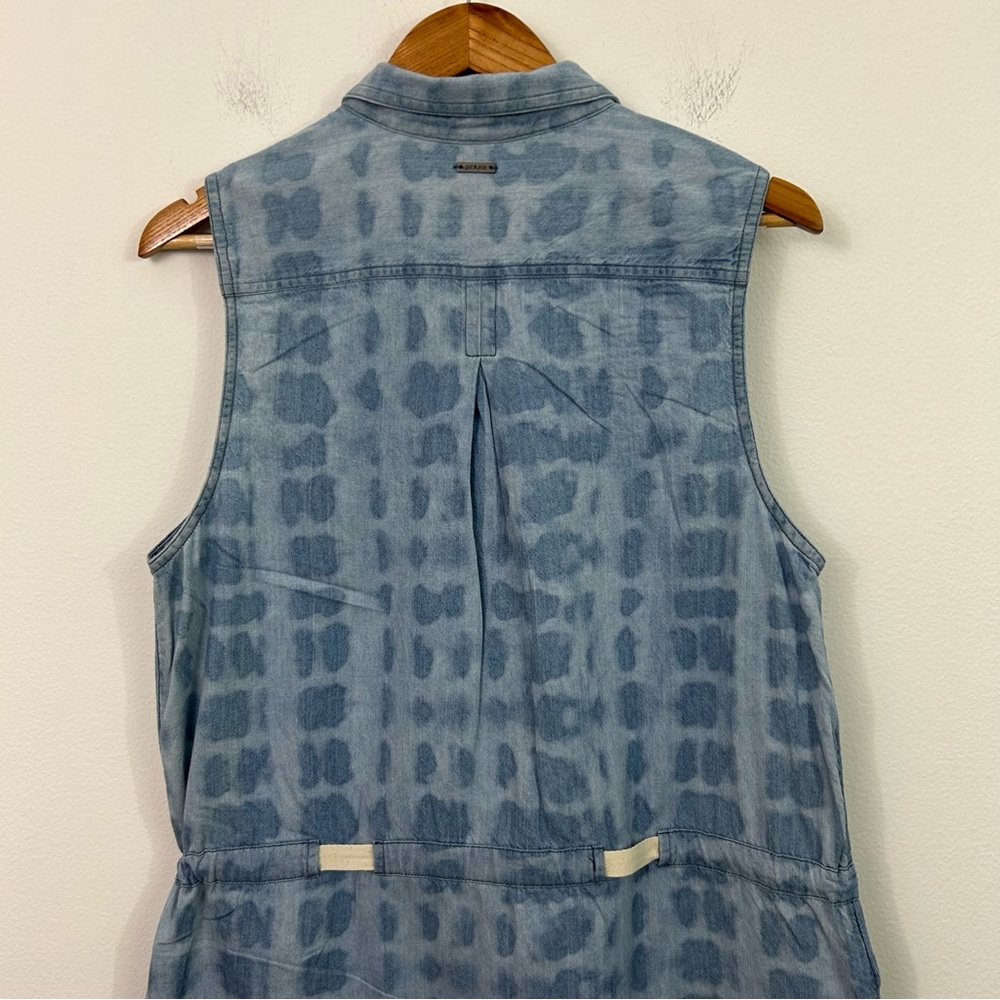PrAna Sleeveless Blue Tie-Dye Dress Sunrise Peak Size Medium - Picture 3 of 9